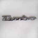 آرم فلزی برجسته طرح استیل Turbo
