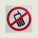 برچسب استفاده از گوشی همراه ممنوع